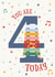 Musical 4th birthday card. created by Larissa Nichele