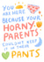 Funny Congratulations Card for New Baby and Parents created by URGHH Card Co.