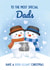 Gay Dad Christmas Card for Parents - Cute Snowmen for two Dads at Xmas created by Bev O'Connor || @oconnordesign