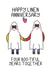 4th anniversary card for husband or wife. Happy linen anniversary! created by Schnauzer Scribbles