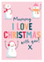 Cute Snowmen Christmas card for Mummy created by Sarah Catherine