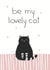 Congrats Card With A Cute Cat - Thinking Of You/Send A Smile - For All People created by Nuta Mart