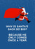 Rude Christmas Card - Comes Once A Year created by Ink Icons