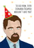 Funny Leonardo Dicaprio Birthday card for friend or sister created by Harvsy Design