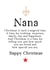 Happy Christmas to a special Nana who is loved so much created by Word Up Creative