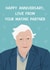 David Attenborough Mating Partner Anniversary Card created by Chloe Dixon
