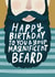 Funny Birthday Card For Him - Magnificent Beard created by Violet and Alfie