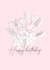Pink Floral Bouquet Birthday Card created by sarinyaprints
