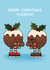 Cute Merry Christmas Pudding Card created by Emelia Brooks