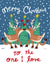 Cute Christmas Card For Significant Other-Reindeers-For The One I Love created by @AimeeStevens.Design