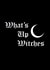 What's Up Witches Gothic Sassy Witch Moon Halloween card created by MissGigglyNerd