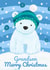 Grandson Christmas - Cute Polar Bear with Bobble Hat created by Dale Simpson