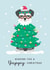 Miniature Schnauzer Yappy Christmas Card created by Design By Day