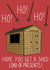 Funny Christmas Card Hoe Hoe Hoe created by Pen and Puns 