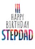 Stepdad Birthday Card - Modern Cake and Candles Design created by size3art