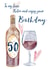 50th Birthday card, perfect for husband, wife, fiancé or partner - turning 50 created by One and Only