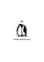 Cute Anniversary Card for Husband or Wife - Penguins in Love - Romantic created by Swizzoo