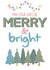 Merry and bright Christmas card created by Strawberry Mint