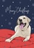 Cute Labrador Retriever dog Christmas card created by Evie Garnett Designs