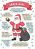Funny Santa Wiki Christmas card for adults created by Evie Garnett Designs