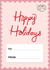Happy Holidays Postage Stamp Christmas Card created by Paper Wishes Co