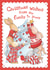 Cute Christmas Card For A Special Family - Bunny Family Decorating The Tree created by Helen Morgan Illustration