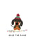 Cute and funny sausage dog christmas card created by Giggl Greetings 