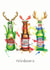 Funny Christmas card for beer drinker - Reinbeers created by Georgina Luck Illustration