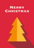 Bold Christmas Card - bright graphic Xmas tree design for the style conscious created by Jamie Borman