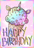Unicorn Icecream Cone Rainbow Birthday Card created by Trickyy