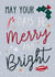 Pretty merry and bright Christmas Nan family card created by The Girl Next Draw Cards