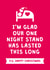Funny Christmas card for significant other - It started with a one night stand created by Cookie Design