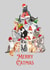 Cute Cat Christmas Card For The Cat Lover In Your Life created by Ink Icons
