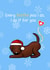 Festive Poo For You - Chocolate Labrador created by Tessa Cheung