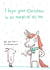 Funny Christmas card - quirky cute unicorn - Hope your Christmas is magical created by Sarah Ray