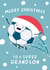 Football Christmas Card For Grandson created by Macie Dot Doodles