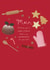Cute Christmas baking icons card for your Mum created by Sarah Hustwaite Illustration