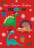 Roarsome dinosaur Christmas card for Nephew created by Sarah Corcoran