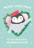 Cute Christmas Card For Granddaughter - Penguin created by Macie Dot Doodles
