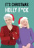 Funny, Punny Holly & Phil laughing Christmas Card created by Quitting Hollywood