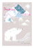 Cute Polar Bears Christmas Card For Daughter - Winter Star - Christmas Love created by SABIVO Design by Sabina