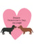 Happy Valentine's Day Sausage Dog Card for Dachshund Lovers created by Daisy Humphries