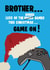Fun Gaming Christmas Card for Brother - Computer Gaming created by Jackie Ponwaye Design