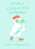 Fun birthday card - cool chicken - let's celebrate created by Sarah Ray