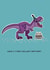 Funny T-Rex Dinosaur Birthday Card - Have a T-Rexcellent Birthday created by Betty Bunny Designs