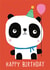 Cute Panda Birthday Card created by Dawn Machell