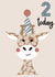 Cute - giraffe - 2nd birthday created by Little Prints Fred Designs