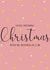 Mother-In-Law Christmas Card - Love - Time Together - Calligraphy and stars created by Lisa Anne