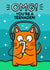 Omg you’re a teenager! Cute cartoon teen cat 13th birthday card created by Wafflemamaart