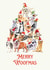 Cute Dog Christmas Card For The Dog Lover In Your Life created by Ink Icons 